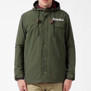 Benny Gold Men's Green Hooded Parker fishtail Jacket size medium
